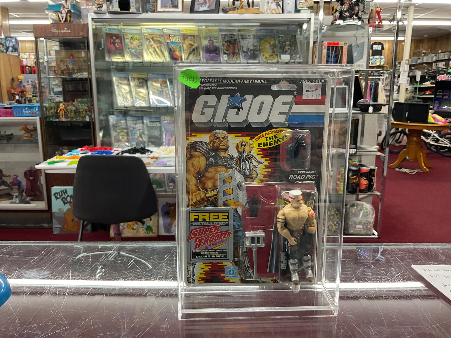 Carded road pig vintage