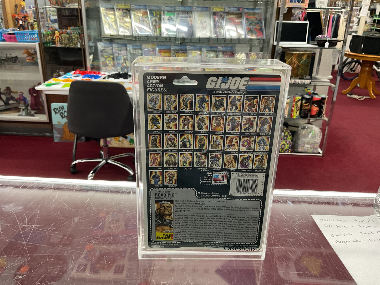 Carded road pig vintage