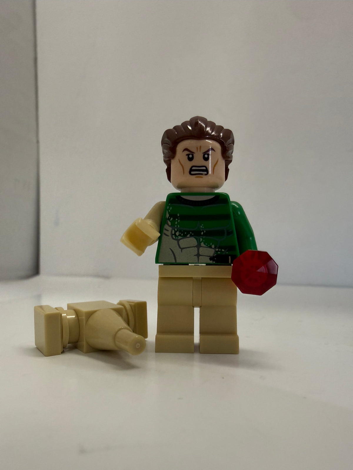 LEGO Sandman Minifigure Sh191 Marvel Super Heroes 76037 Good Condition