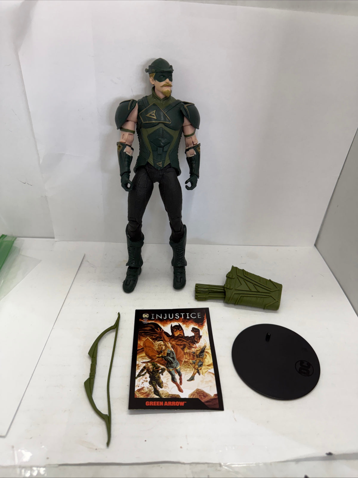 McFarlane Toys DC Direct Page Punchers Injustice 2 Green Arrow Figure Loose