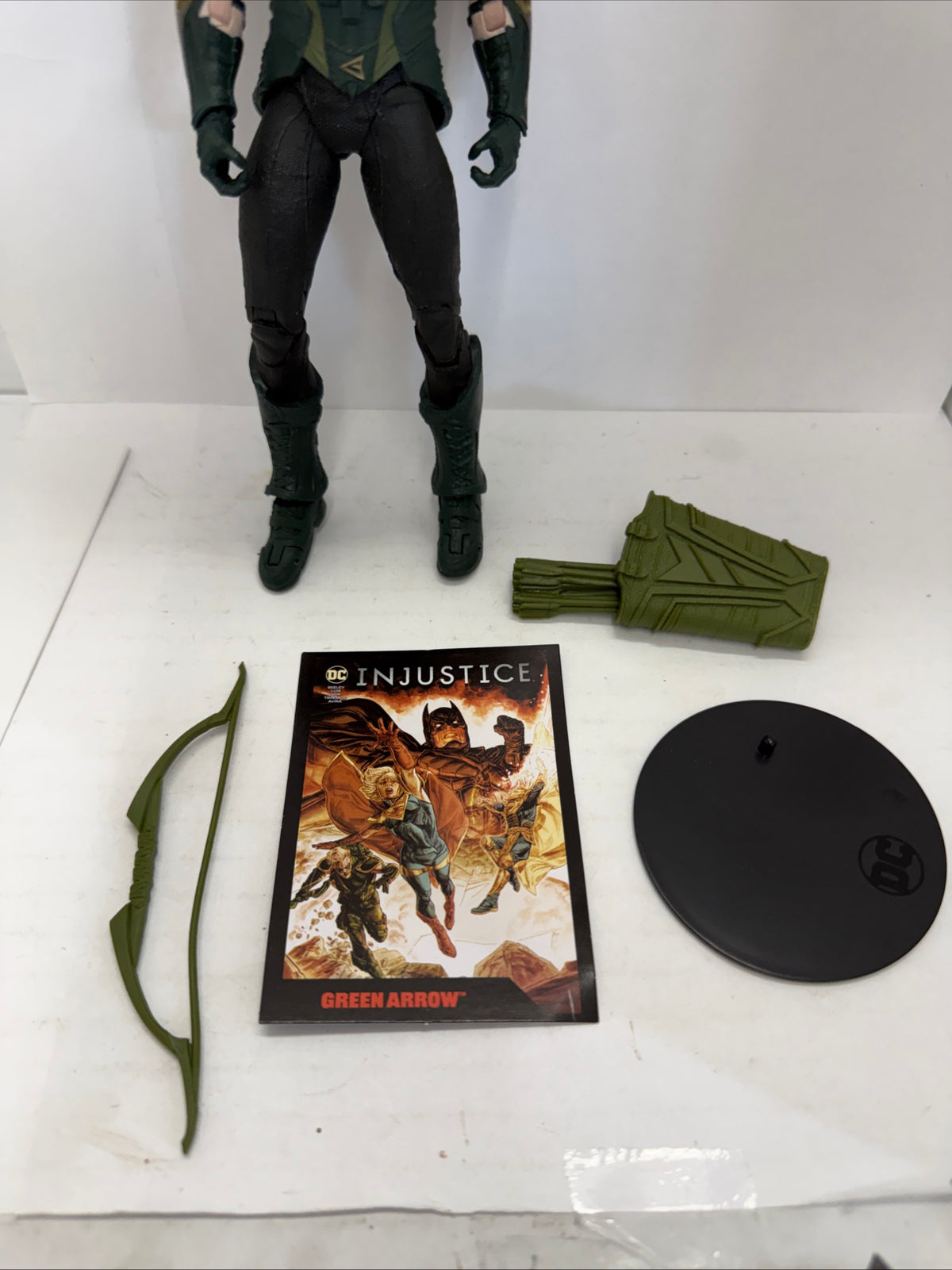 McFarlane Toys DC Direct Page Punchers Injustice 2 Green Arrow Figure Loose