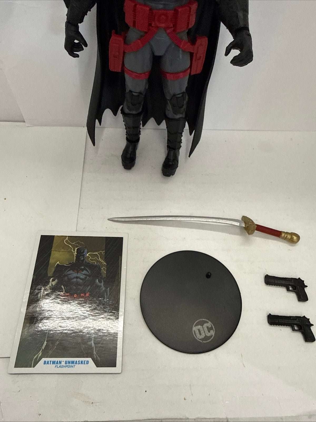 McFarlane DC Multiverse FLASHPOINT BATMAN  7" Action Figure Un-Masked