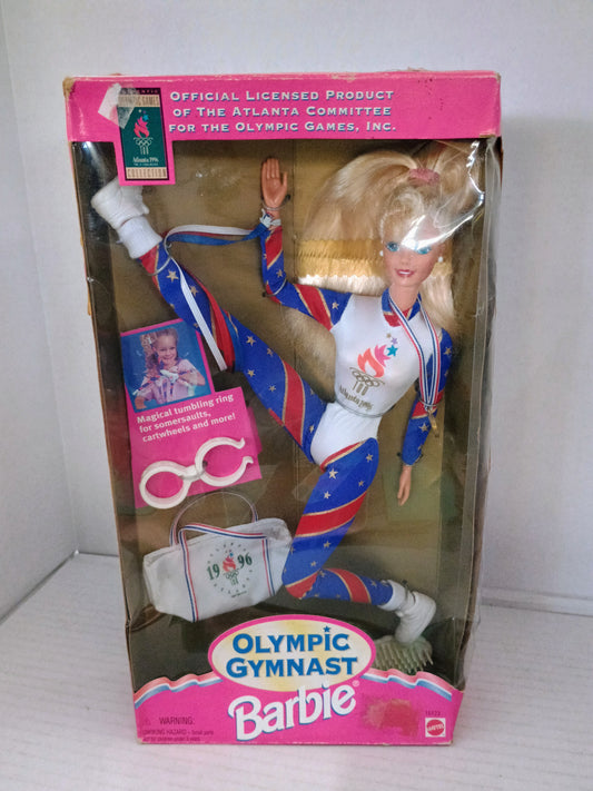 Vintage Barbie Olympic Gymnast 1996 Atlanta Games Doll