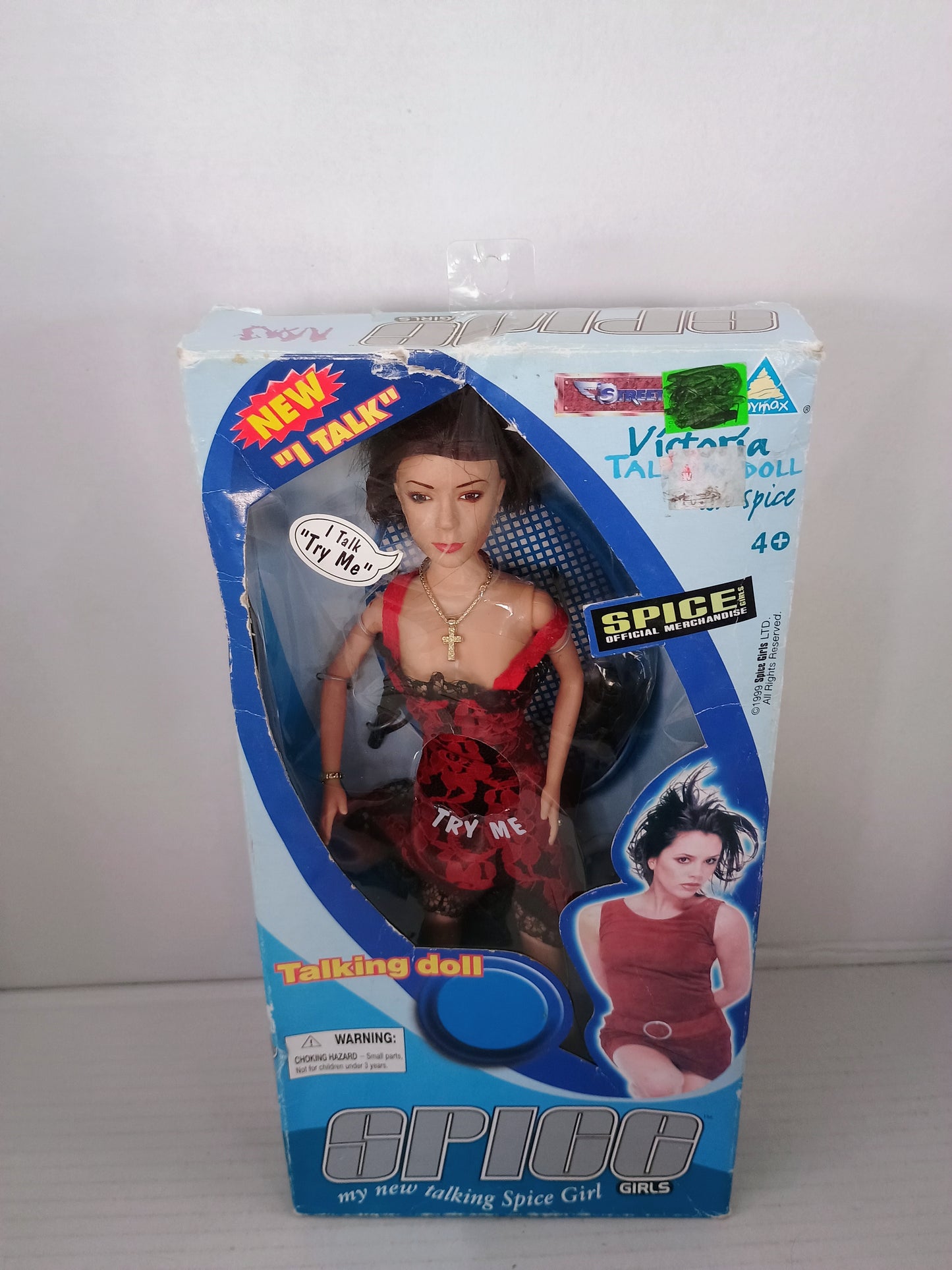 Retro 1999 Spice Girls Victoria Talking Fashion Doll Toymax Box Damage