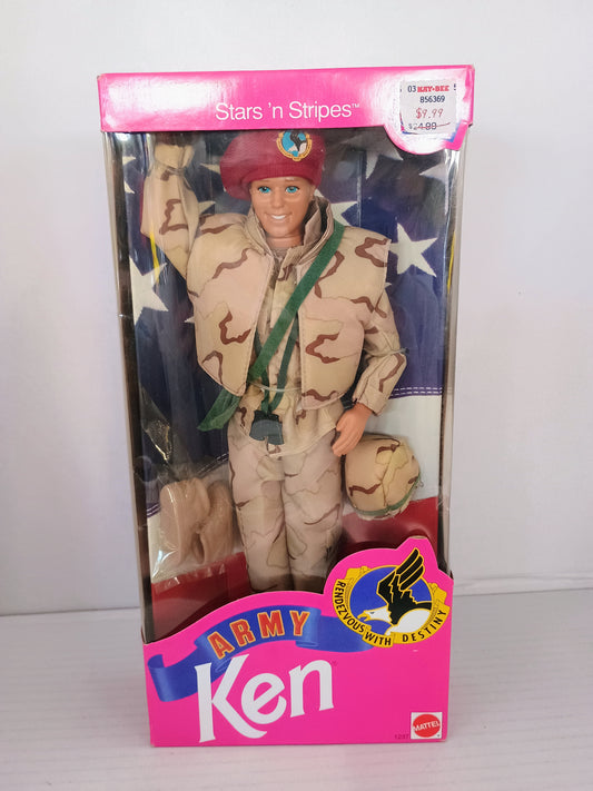 VTG Army Ken 1992 NRFB Stars 'n Stripes Series #1237