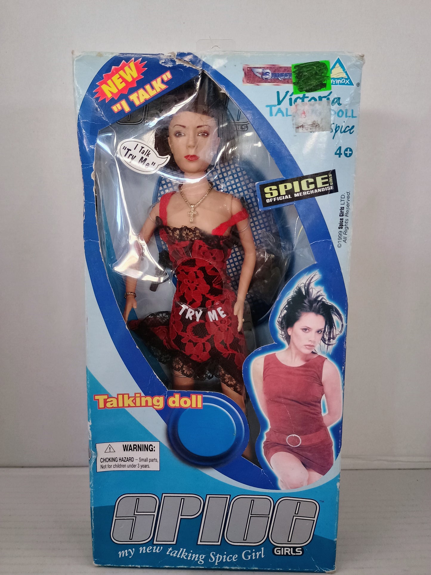 Retro 1999 Spice Girls Victoria Talking Fashion Doll Toymax Box Damage