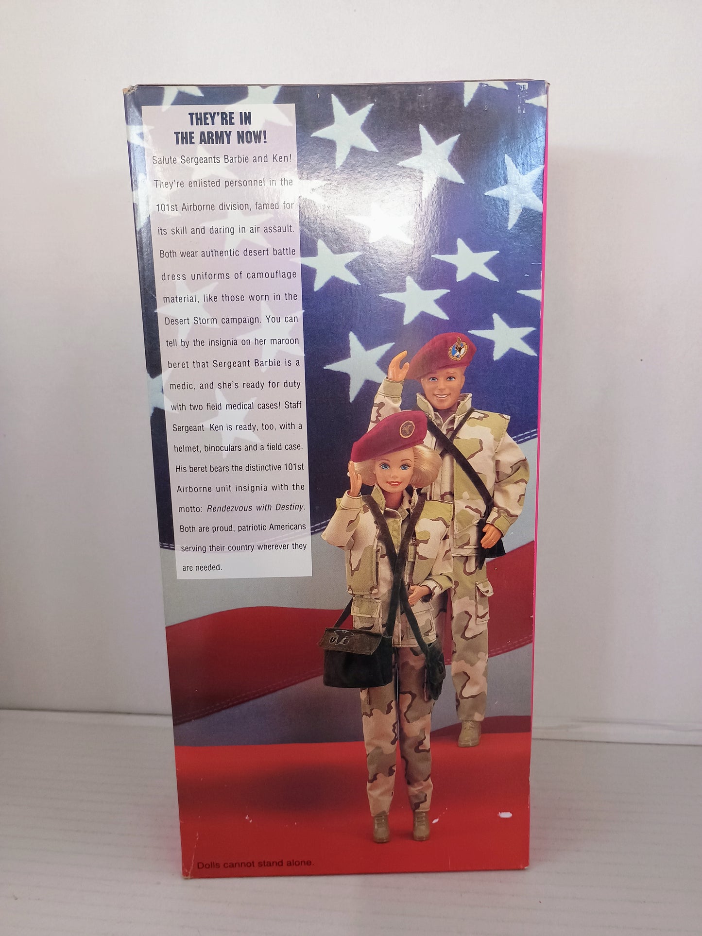 VTG Army Ken 1992 NRFB Stars 'n Stripes Series #1237