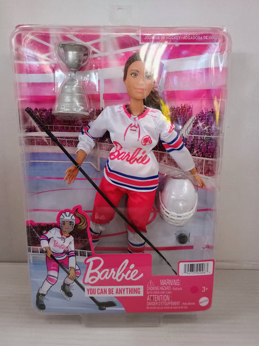 Mattel Barbie You Can Be Anything Ice Hockey Player Doll